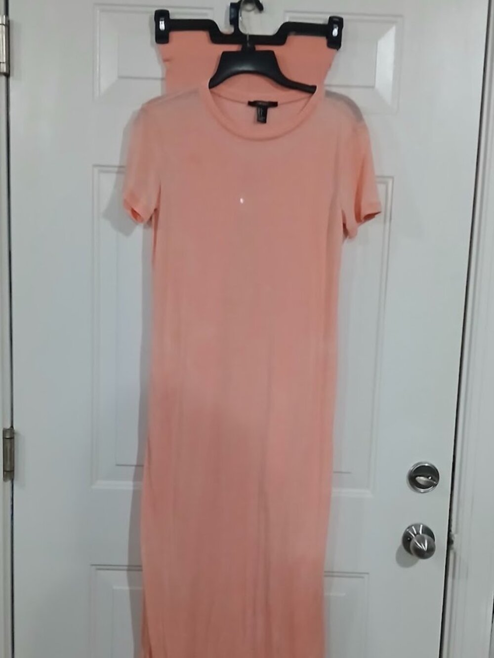 Forever 21 Coral/orange Dress With Leggings Size Small